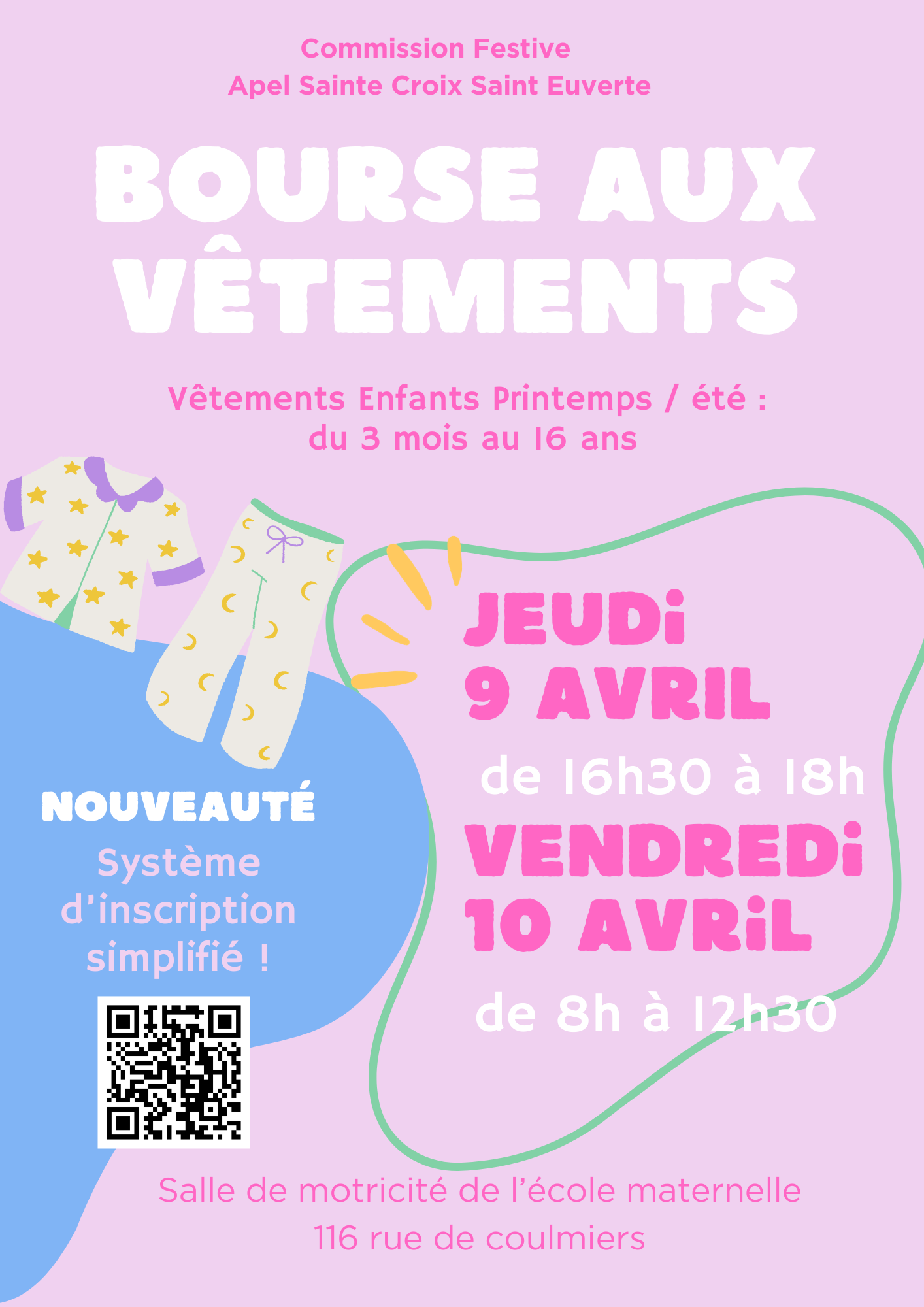 Flyer de la bourse aux vêtements